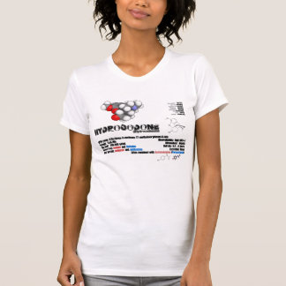 T-shirt Chemise de blanc de drogue de Hydrocodone