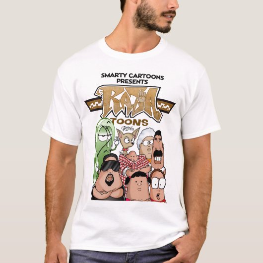 T-shirt Chemise de blanc de Raza Toons (Devant)