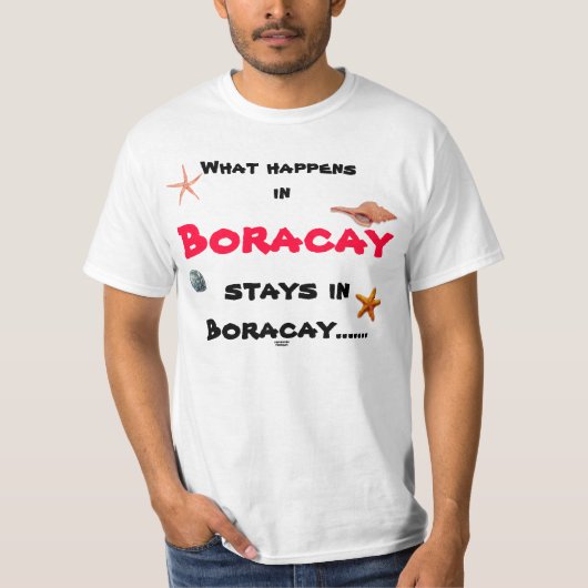 T-shirt Chemise de Boracay, Philippines… Pinoy (Devant)