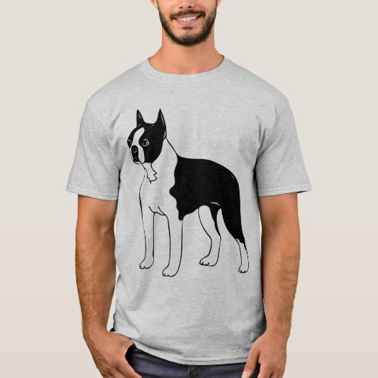 T-shirt Chemise de Boston Terrier (Devant)