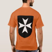 T-shirt Chemise de bouclier de Hospitaller de chevaliers (Dos)