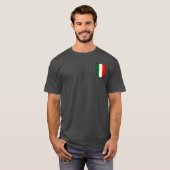 T-shirt Chemise de bouclier de l'Italie (Devant entier)