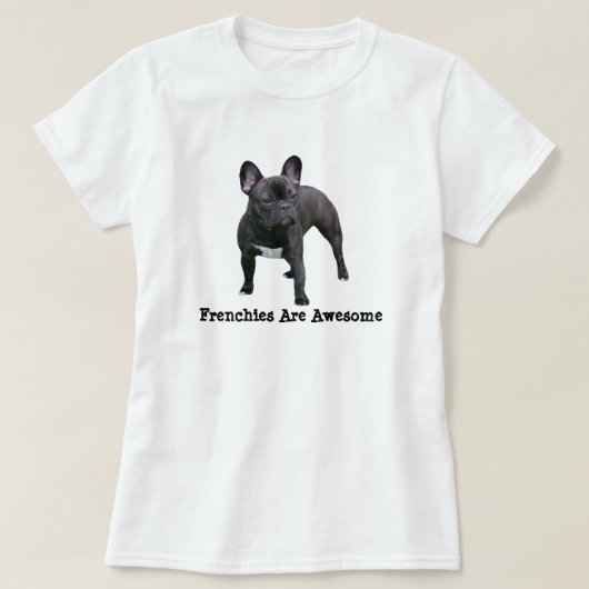 T-shirt Chemise de bouledogue français (Design devant)