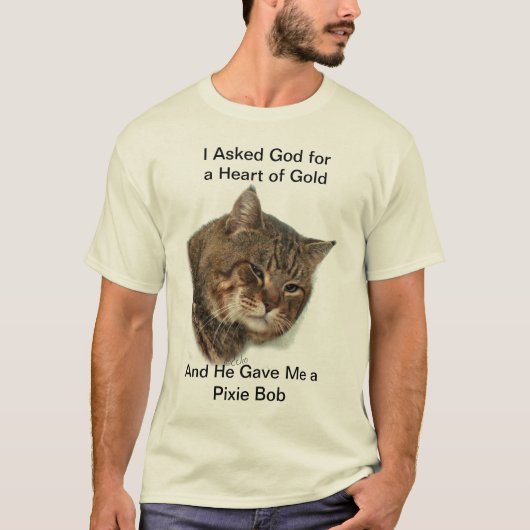 T-shirt Chemise de c?ur d'or de Pixiebob (Devant)