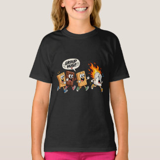 T-shirt Chemise de câlin de groupe de campement Funny Smor