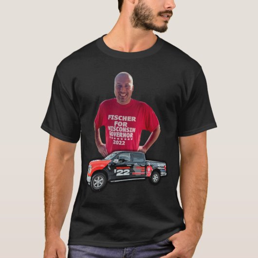 T-shirt Chemise de camion Adam Fischer (Devant)