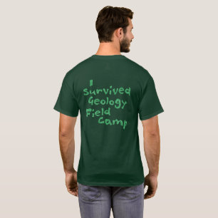 T-shirt Chemise de camp de géologie (en arrière-plan)