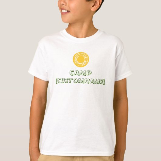T-shirt Chemise de camp personnalisée (Devant)