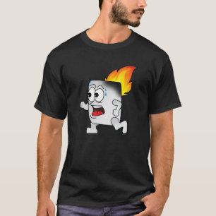 T-shirt Chemise De Camping Drôle - Marshmallow Smorlow En