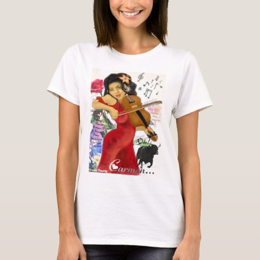 T-shirt Chemise de Carmen (Devant)
