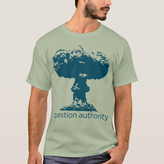 T-shirt Chemise de champignon atomique d'autorité de (Devant)