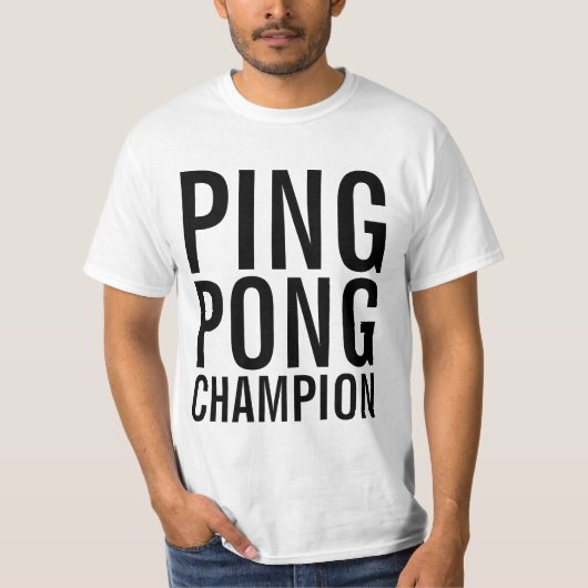 T-shirt Chemise de champion de ping-pong (Devant)
