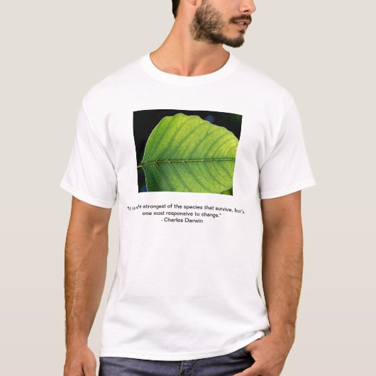 T-shirt Chemise de Charles Darwin (Devant)