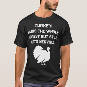 T-shirt Chemise de chasse à la dinde Humour de dinde nerve