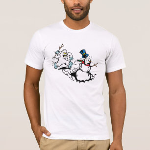 T-shirt Chemise de chasse de bonhomme de neige