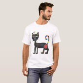 T-shirt Chemise de chat Basquiat, Chemise d'art de chat, C (Devant entier)