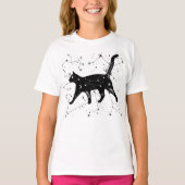 T-shirt chemise de chat constellation (Devant)