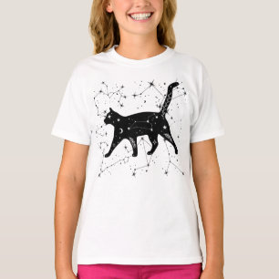 T-shirt chemise de chat constellation