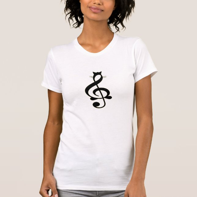 T-shirt Chemise de chat de jazz (Devant)