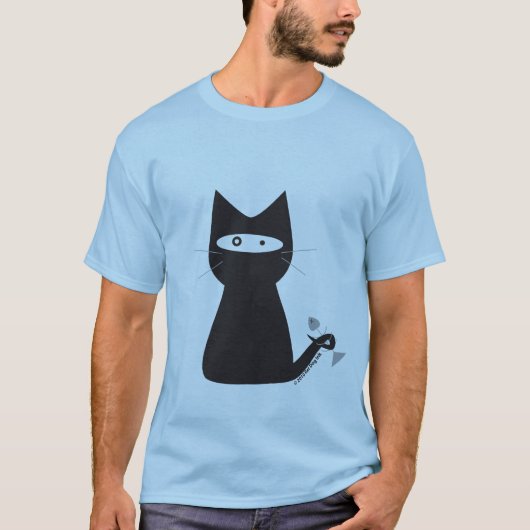 T-shirt Chemise de chat de Ninja (Devant)