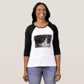 T-shirt Chemise de chat de smoking (Devant entier)