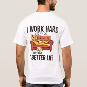 T-shirt Chemise de chat drôle