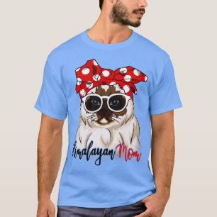 T-shirt Chemise de chat Himalayan Himalayan Chat Maman Ban