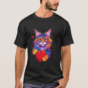 T-shirt Chemise de chat Maine Coon - Cœur de Maine Coon Co
