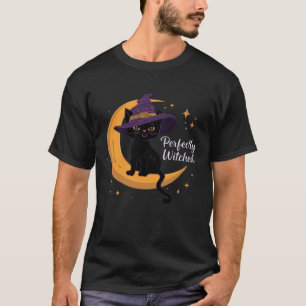 T-shirt Chemise de chat noir parfaitement ensorcelé