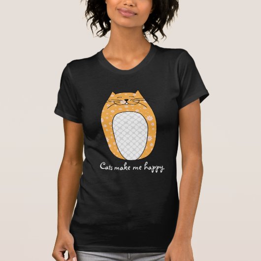 T-shirt Chemise "de chat orange" (Devant)