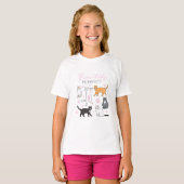 T-shirt Chemise de chat Purrfect (Devant entier)