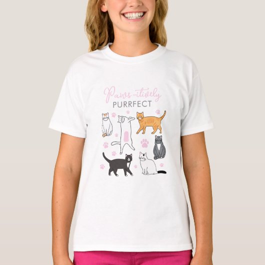 T-shirt Chemise de chat Purrfect (Devant)