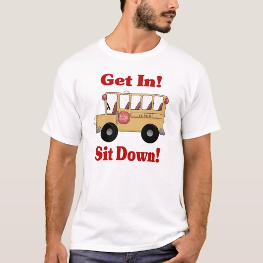 T-shirt Chemise de chauffeur d'autobus scolaire (Devant)