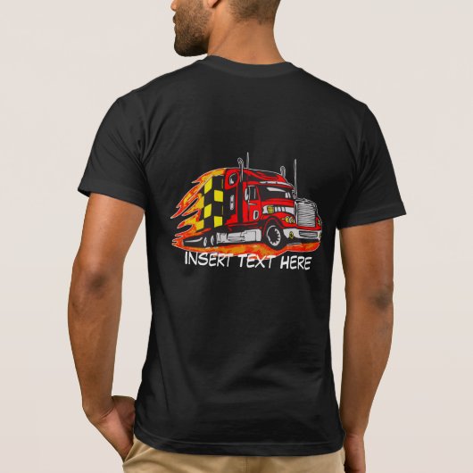 T-shirt Chemise de chauffeur de camion (Dos)
