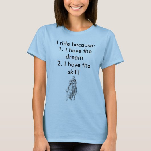 T-shirt chemise de cheval (Devant)