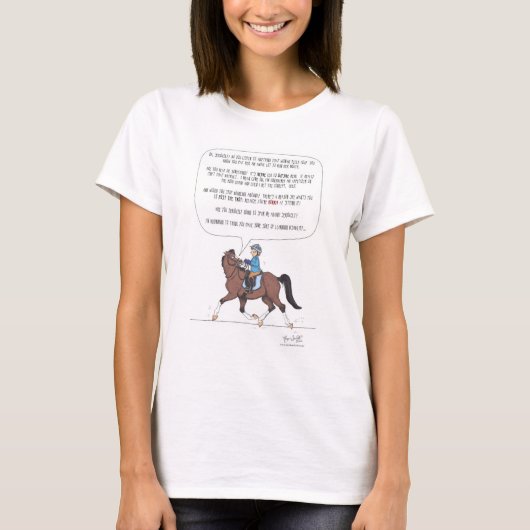 T-shirt Chemise de cheval de leçon (Devant)