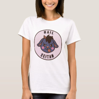 T-shirt Chemise de chèvre mignonne et drôle 'Hail Seitan'