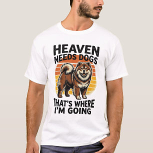 T-shirt Chemise de chien Chow Chow Heaven Hommage Vintage