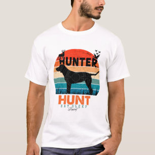 T-shirt Chemise de Chien de Chasse Rétro - Mangez Chasse d