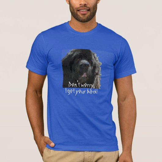 T-shirt Chemise de chien de Terre-Neuve (Devant)