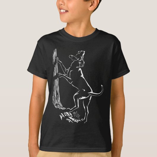 T-shirt Chemise de chien du Coonhound de l'enfant de (Devant)