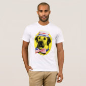 T-shirt Chemise de chien jaune (Devant entier)