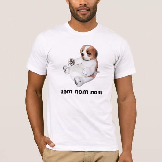 T-shirt Chemise de chiot de Nom Nom Nom (Devant)