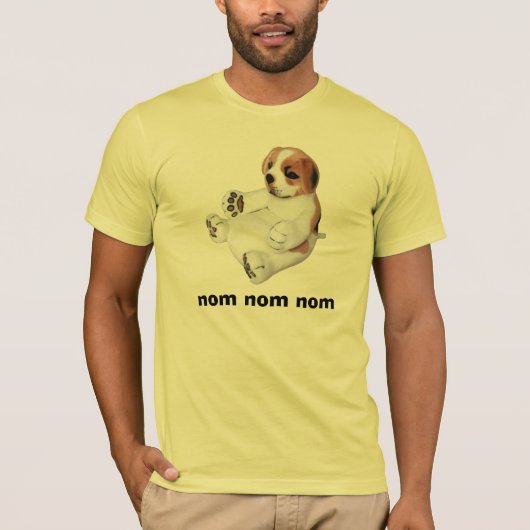 T-shirt Chemise de chiot de Nom Nom Nom (Devant)