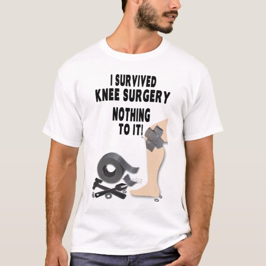 T-SHIRT CHEMISE DE CHIRURGIE DU GENOU DES HOMMES - I (Devant)