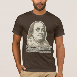 T-shirt Chemise de citation de Ben Franklin
