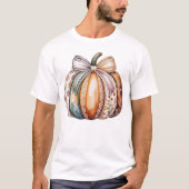 T-shirt Chemise de citrouille d'Halloween, pull confortabl (Devant)