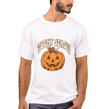 Chemise de citrouille rétro saison épouvantable -