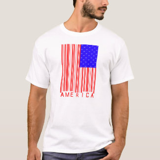 T-shirt Chemise de code barres de l'Amérique