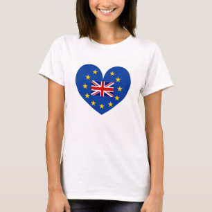 T-shirt Chemise de coeur de brexit de référendum